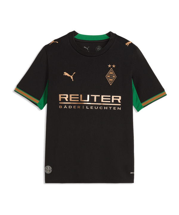 PUMA Borussia Mönchengladbach Trikot Away 2026/2027 Kinder Schwarz F02 - schwarz