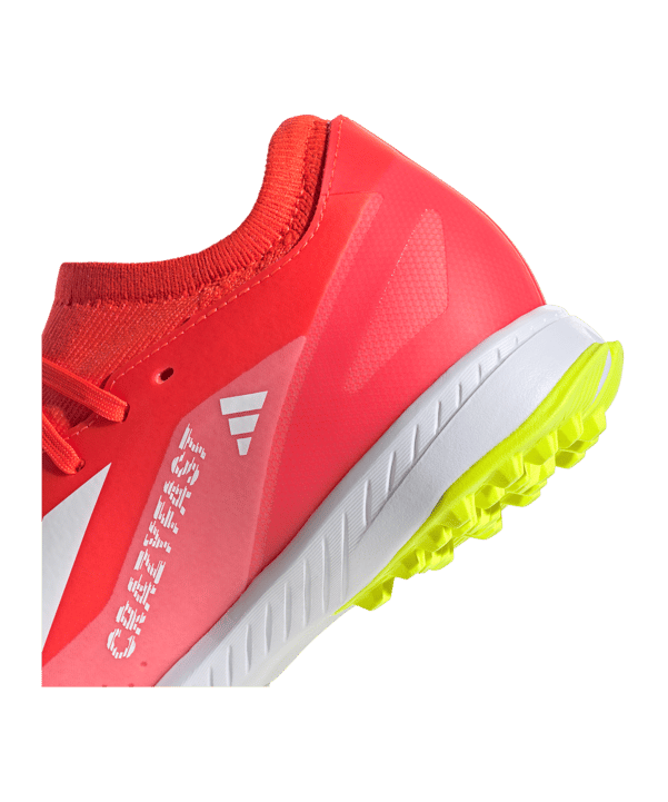 adidas X Crazyfast League TF Energy Citrus Rot Weiss Gelb - rot