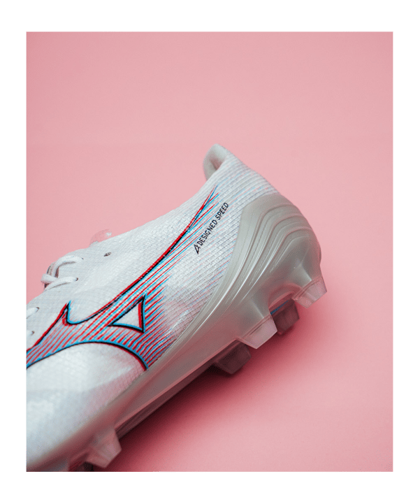 Mizuno Alpha Made in Japan FG Weiss Rot F09 - weiss