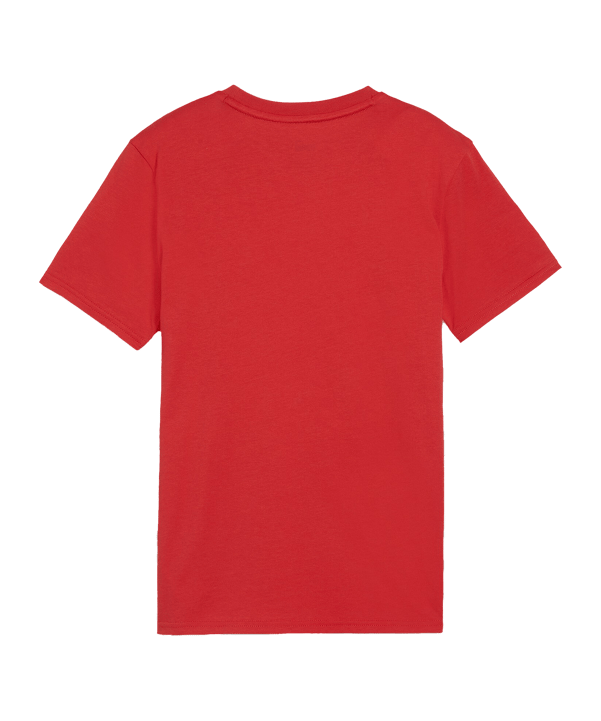 PUMA teamGOAL Casuals T-Shirt Kids Rot Weiss F01 - rot