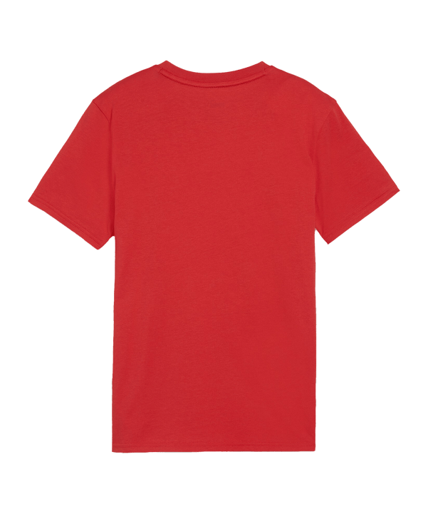 PUMA teamGOAL Casuals T-Shirt Kids Rot Weiss F01 - rot