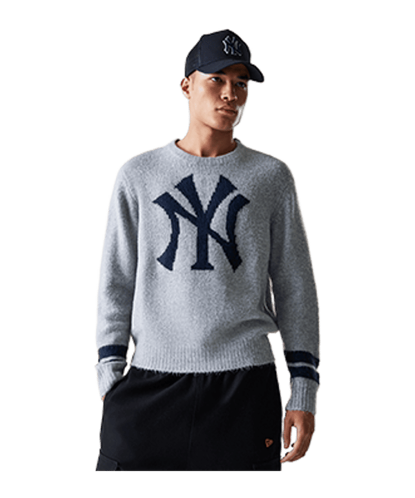 New Era MLB Knit New York Yankeed Sweatshirt Grau - grau