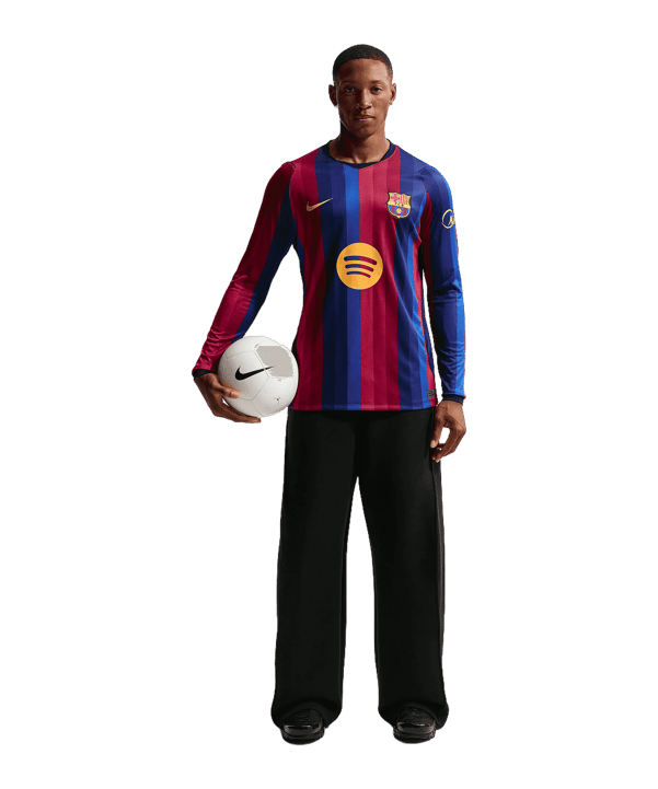 Nike FC Barcelone Maillot à manches longues Home 2026/2027 Rouge C683 - rouge