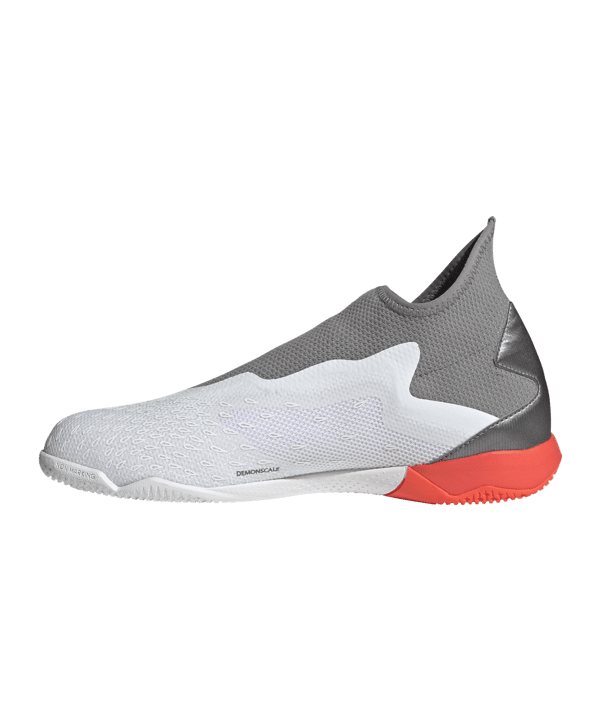 adidas Predator FREAK.3 LL IN White Spark Weiss Grau Rot - weiss