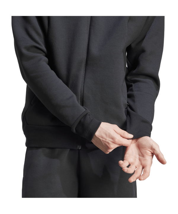 adidas ZNE Tracktop Kapuzenjacke Schwarz - schwarz