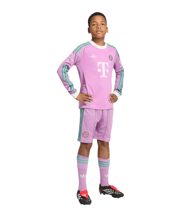 adidas FC Bayern München Torwartshort Away 2026/2027 Kids Lila