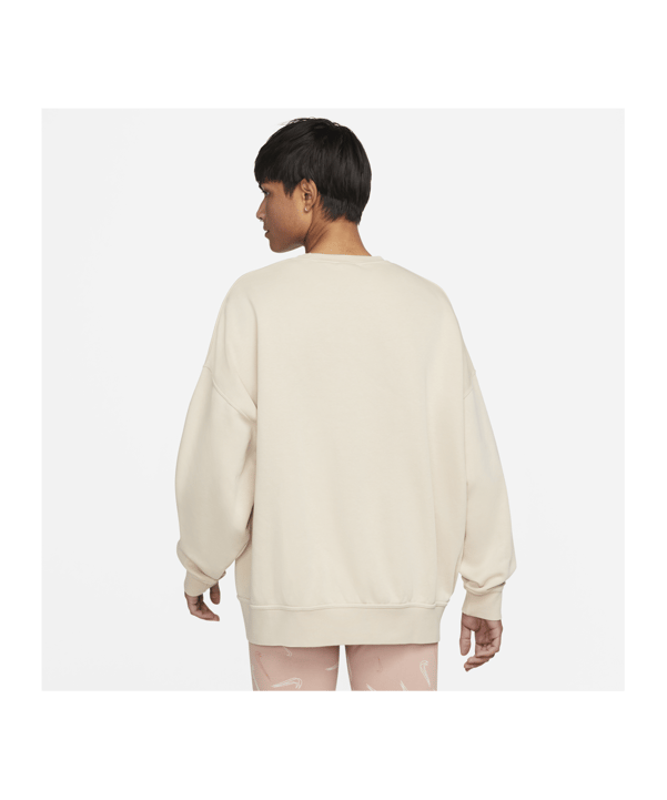 Nike Oversized Fleece Sweatshirt Damen Beige F126 - beige