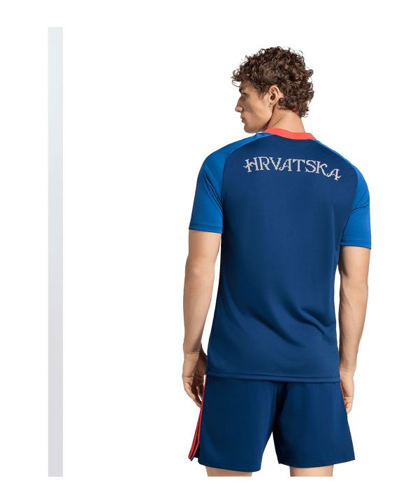 adidas Croazia Pre-Match Maglietta Away 2026 Blu - blu