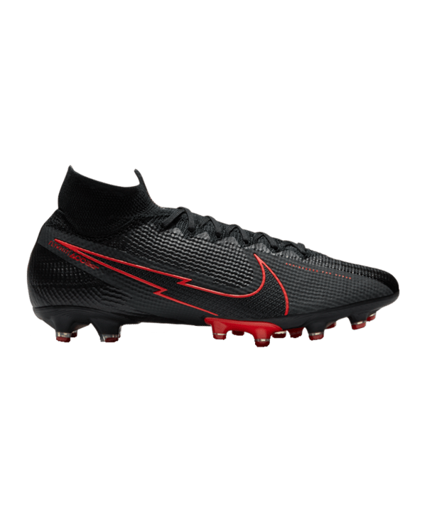 Nike Mercurial Superfly VII Black X Chile Red Elite AG-Pro Schwarz F060 - schwarz