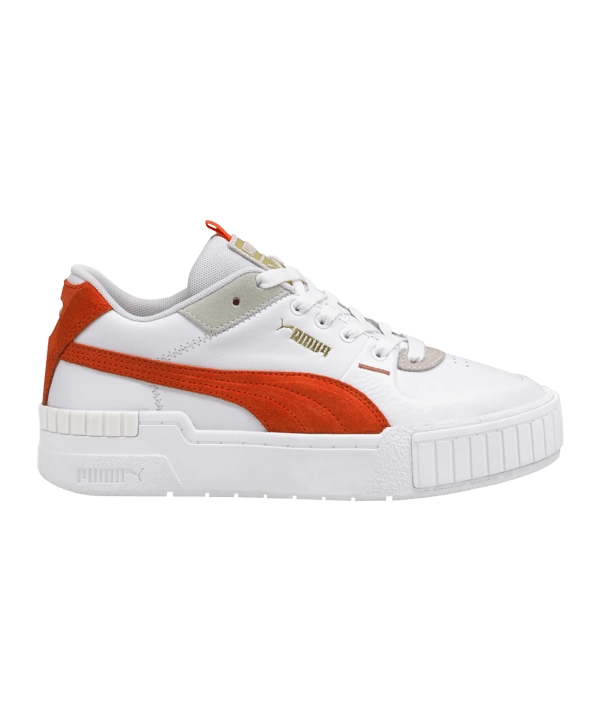 PUMA Cali Sport Mix Damen Weiss Orange F13 - weiss