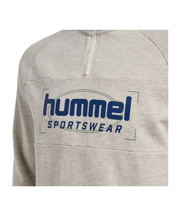Hummel Lgc Ron Halfzip Sweatshirt Weiss F5142 - weiss