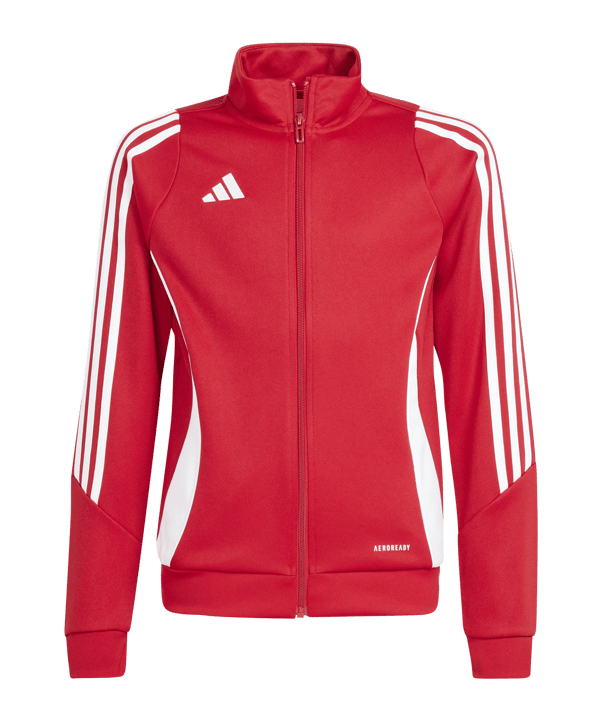 adidas Tiro 24 Trainingsjacke Kids Rot Weiss - rot