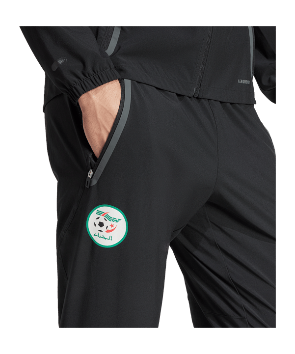 adidas Algeria Tiro 25 Competition Vis Tech Travel Pants Black - schwarz