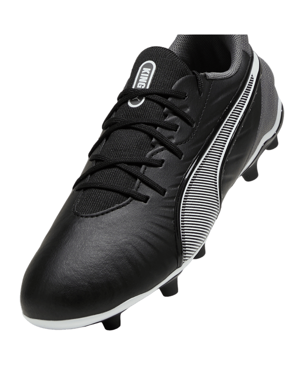 PUMA KING Match FG/AG Eclipse Jr Kids Schwarz Weiss F01 - schwarz
