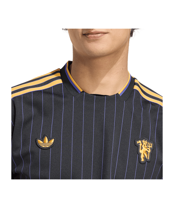 adidas Manchester United Icon Trikot Schwarz - schwarz