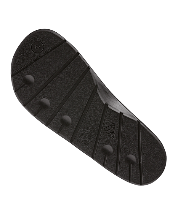 adidas Duramo Slide Badelatsche Schwarz Weiss - schwarz