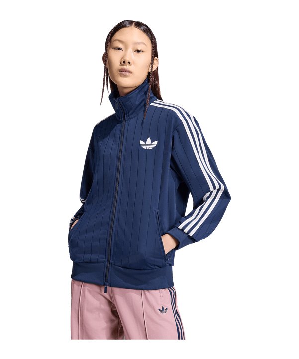 adidas Originals Pinstripe Firebird Loose Jas Dames Blauw - blauw