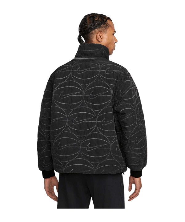 Nike Woven FullZip Jacke Schwarz Weiss F010 - schwarz