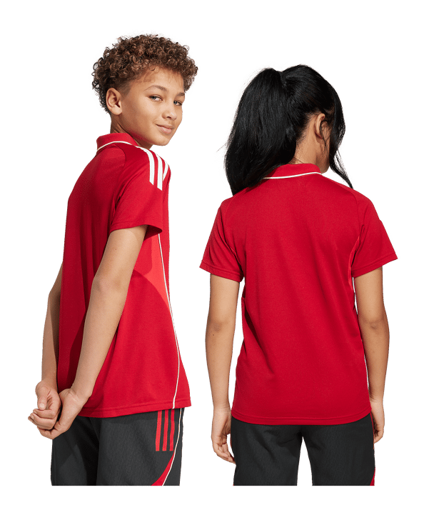 adidas Tiro 25 Competition Polo Kids Rot - rot