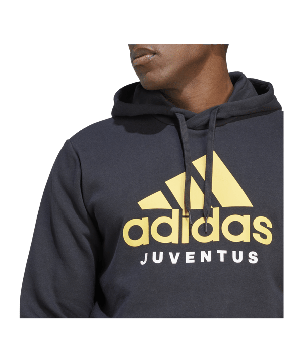 adidas Juventus Turin DNA Hoody Schwarz - schwarz