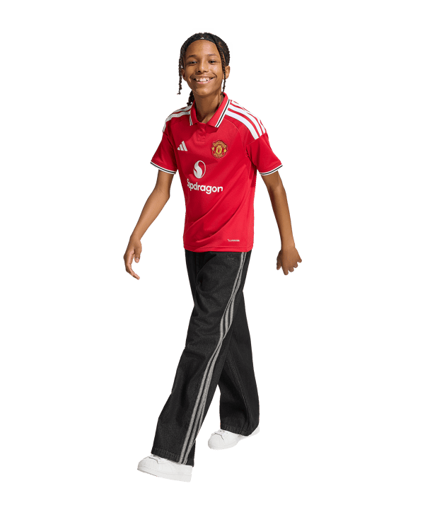 adidas Manchester United Trikot Home 2026/2027 Kids Rot - rot