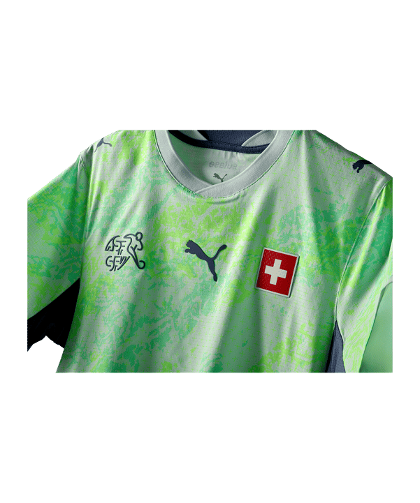 PUMA SFV Schweiz Authentic Trikot Away WM 2026 Grün F02 - gruen