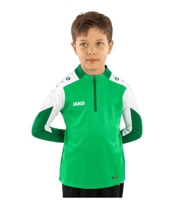 JAKO Dynamic Ziptop Sweatshirt Kids Grün F204 - gruen
