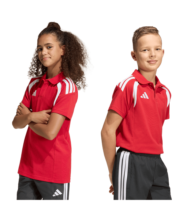 adidas Tiro 26 League Polo Kids Rot - rot