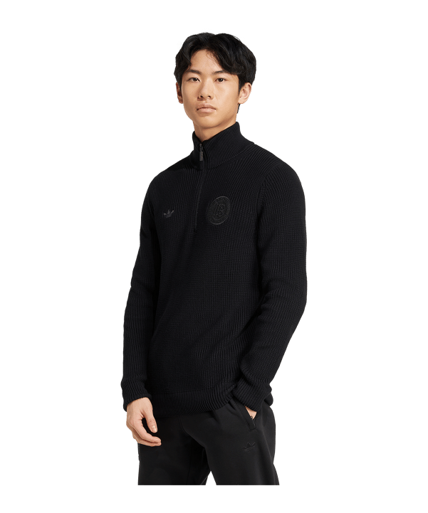 adidas DFB Deutschland 125 Anniversary HalfZip Sweatshirt Schwarz - schwarz