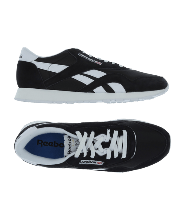 Reebok Classic Nylon Sneaker Schwarz Weiss - schwarz