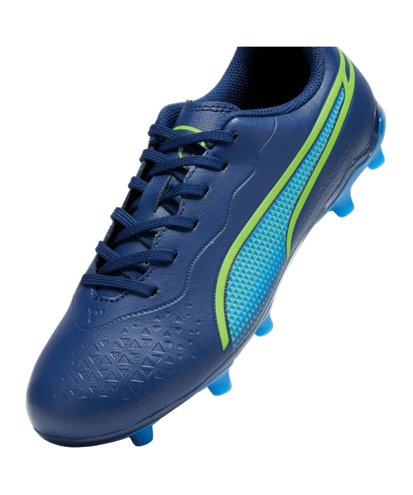 PUMA KING Match FG/AG Jr Gear Up Kids Blau Grün F02 - blau