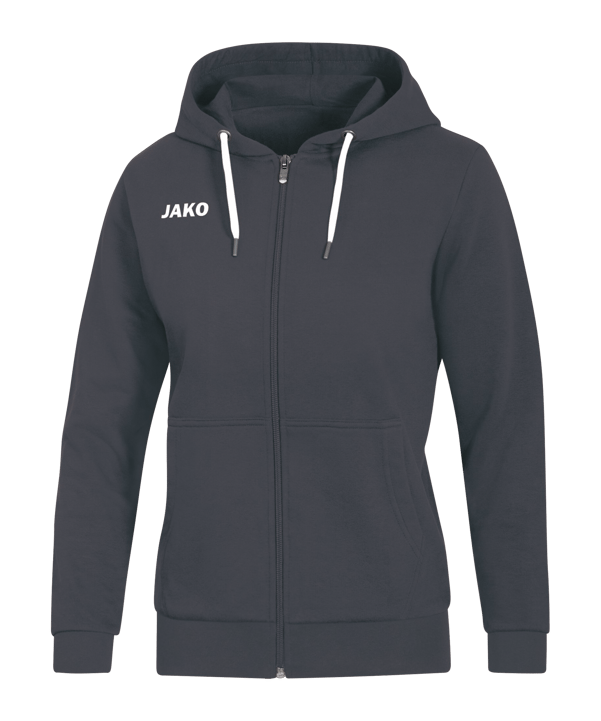 JAKO Base Kapuzenjacke Damen Grau F21 - grau