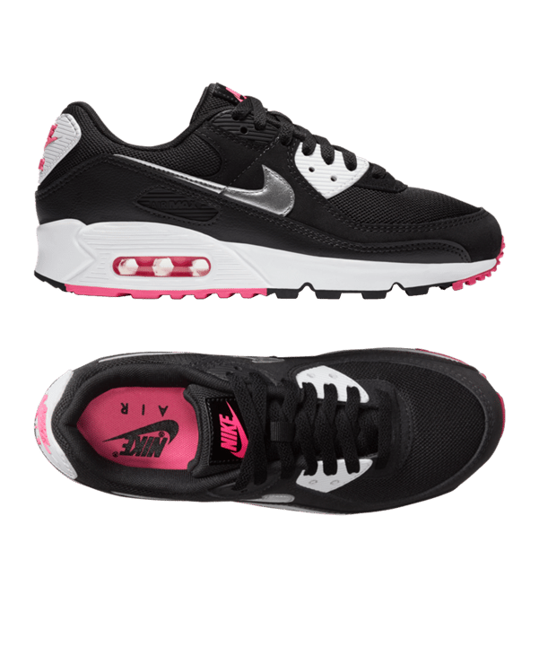 Nike Air Max 90 Damen Schwarz Pink F001 - schwarz