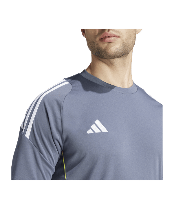 adidas Tiro 24 Trikot Grau Weiss Gelb - grau