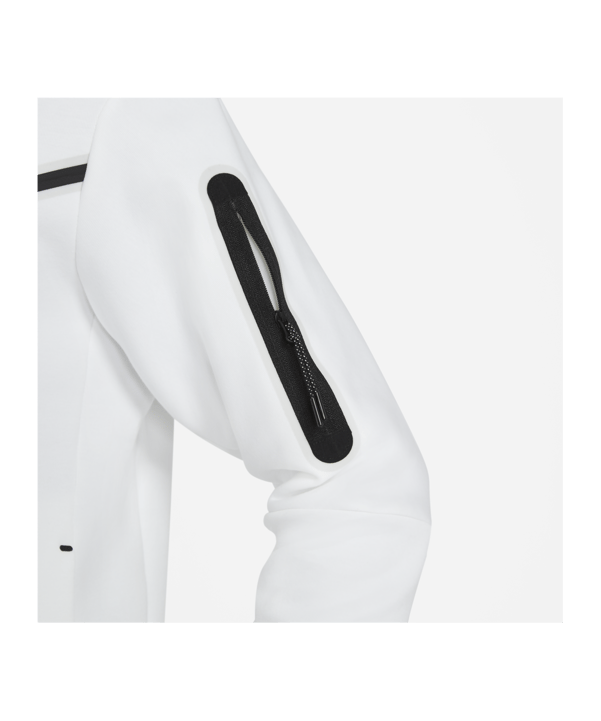 Nike Tech Fleece Kapuzenjacke Weiss Schwarz F100 - weiss
