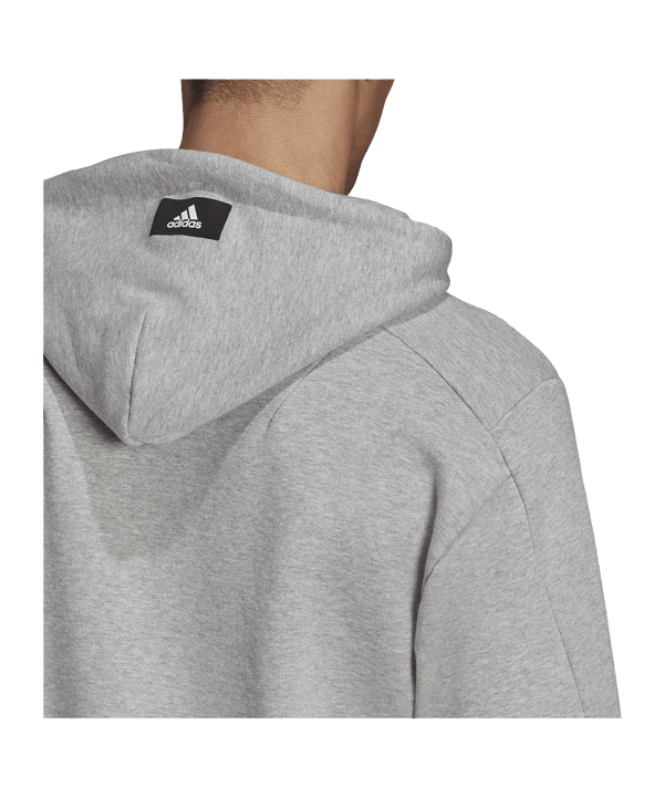 adidas 3B Hoody Grau Weiss - grau