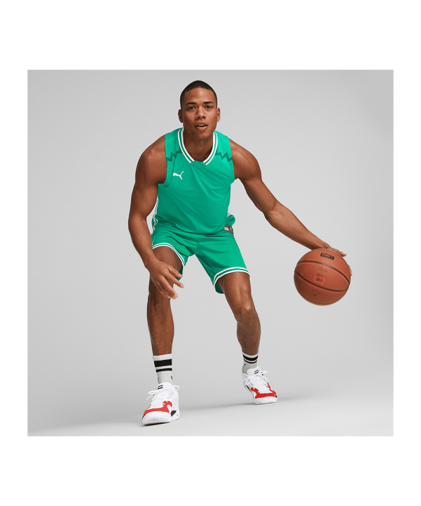 PUMA Hoops Team Game Trikot Grün F06 - gruen