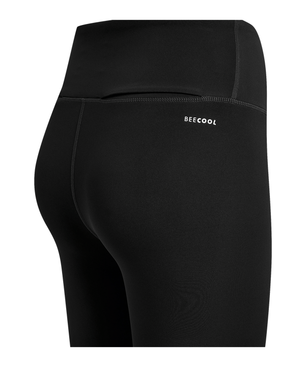 Hummel Court Mid Waist Pocket Leggings Damen Schwarz F2001 - schwarz