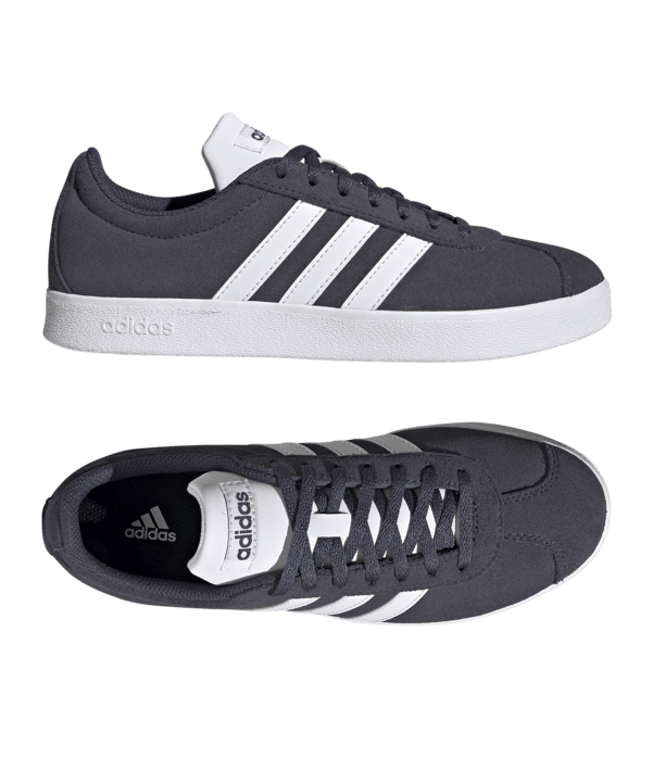 adidas VL Court 2.0 Suede Shoes Blue - blau