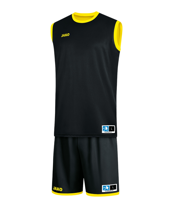 JAKO Change 2.0 Wendetrikot Kids Schwarz Gelb F03 - schwarz