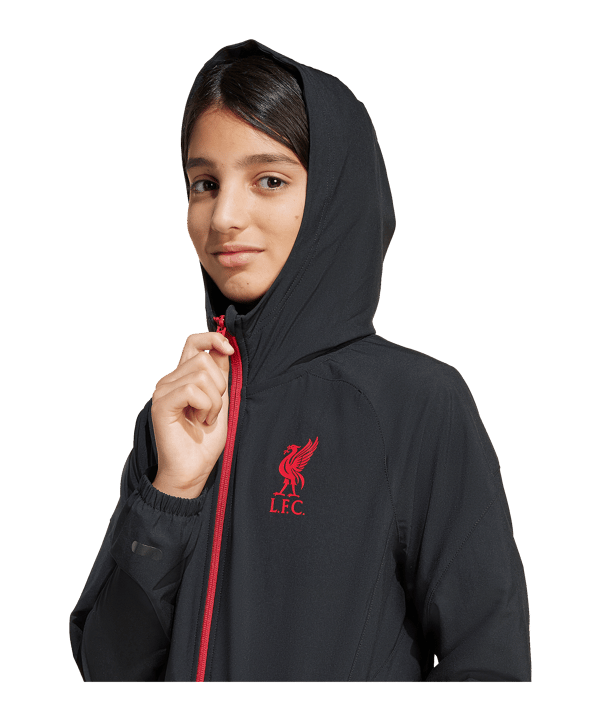 adidas FC Liverpool Tiro 25 Competition Jacke Kids Schwarz - schwarz