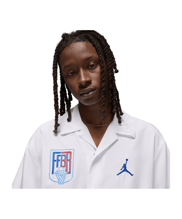 Jordan Sport x Fédération Française de Basketball Warm-Up T-Shirt Weiss F100 - weiss