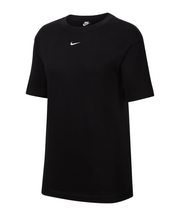 Nike Essential T-Shirt Damen Schwarz Weiss F010 - schwarz