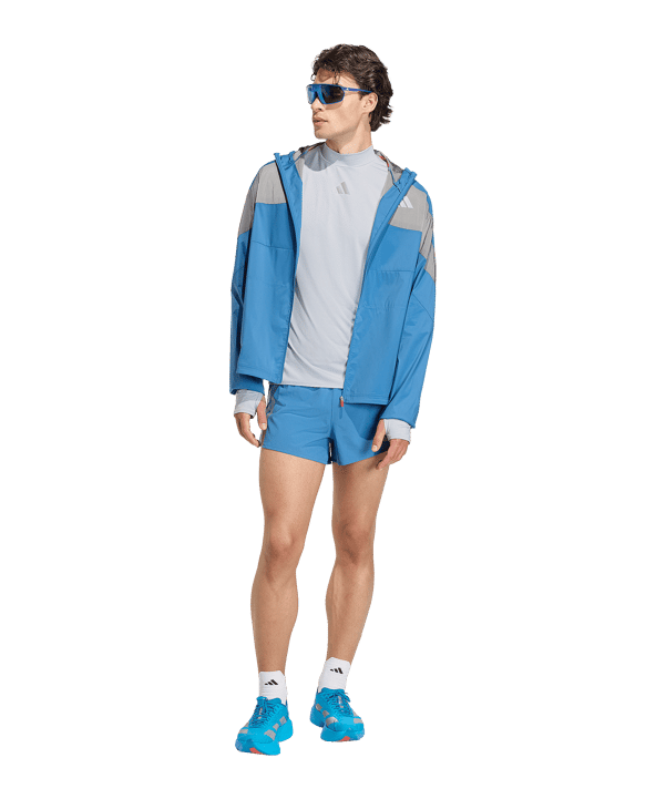 adidas Adizero Ekiden Running Longsleeve T-shirt Argento - argento