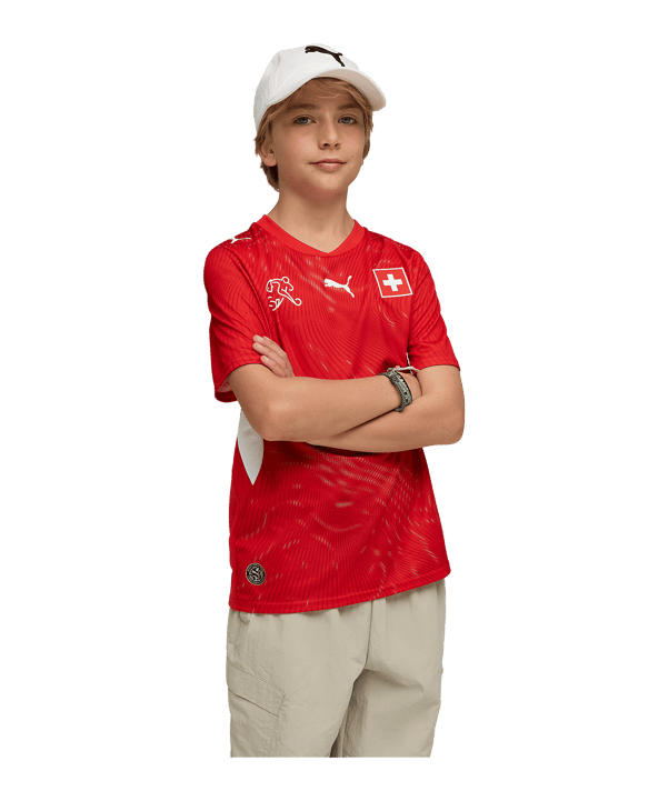 PUMA SFV Schweiz Replica Trikot Home WM 2026 Kids Rot F01 - rot