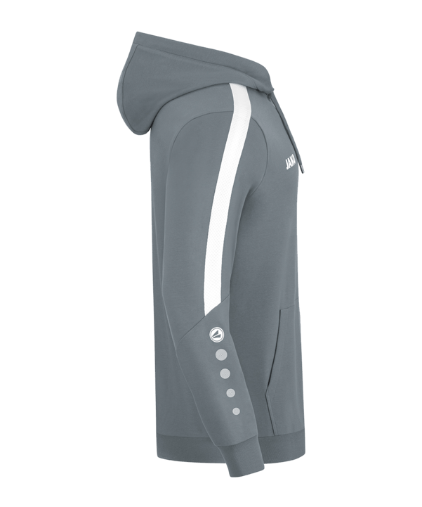 JAKO Power Hoody Kids Grau Weiss F840 - grau