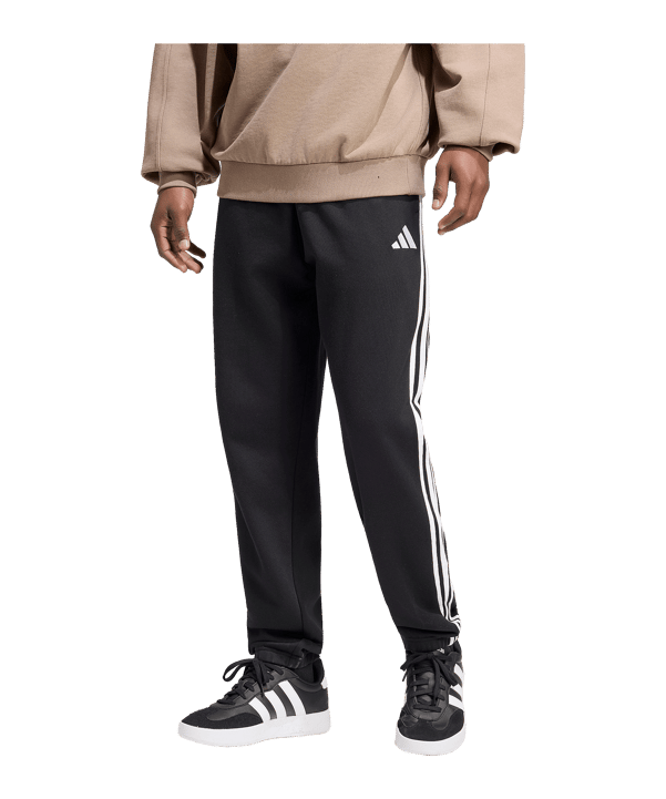 adidas Essentials 3-Stripes French Terry Tapered Cuffed Manguera Nero - nero