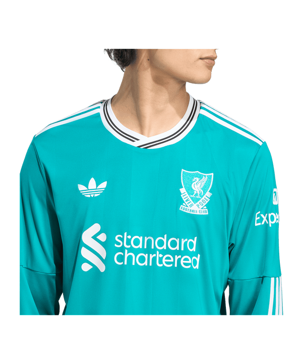 adidas FC Liverpool Trikot langarm 3rd 2025/2026 Grün - gruen