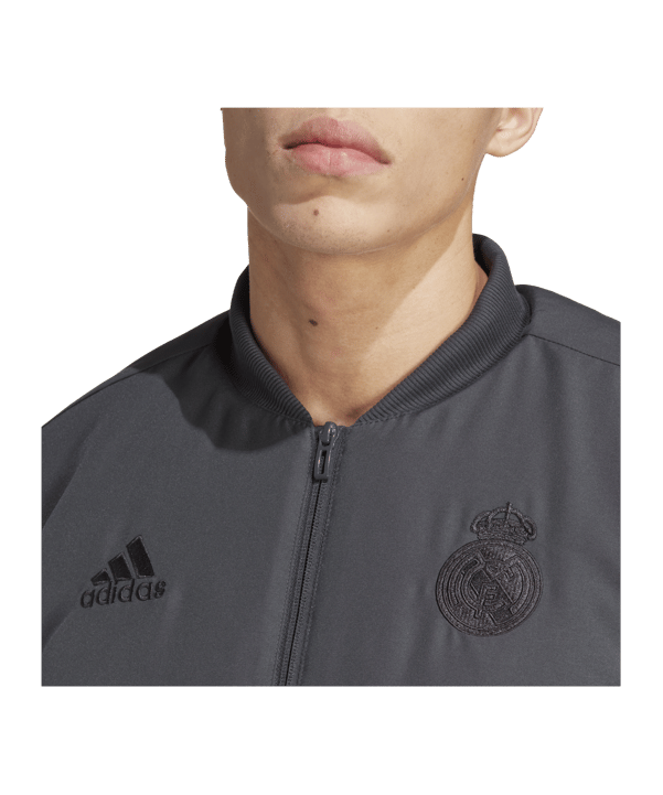 adidas Real Madrid Jacke Grau - grau