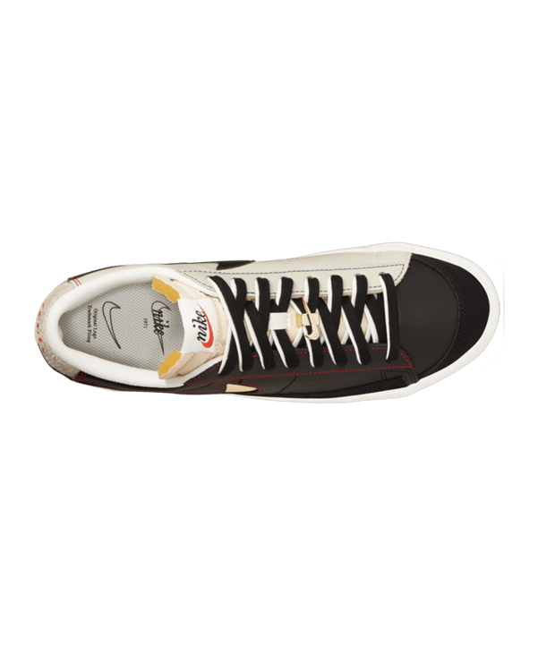 Nike Blazer Low Schwarz Beige Gold F001 - schwarz